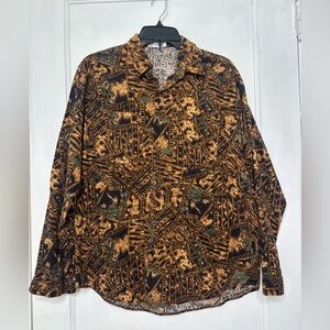 VTG Patterned Button Down Shirt